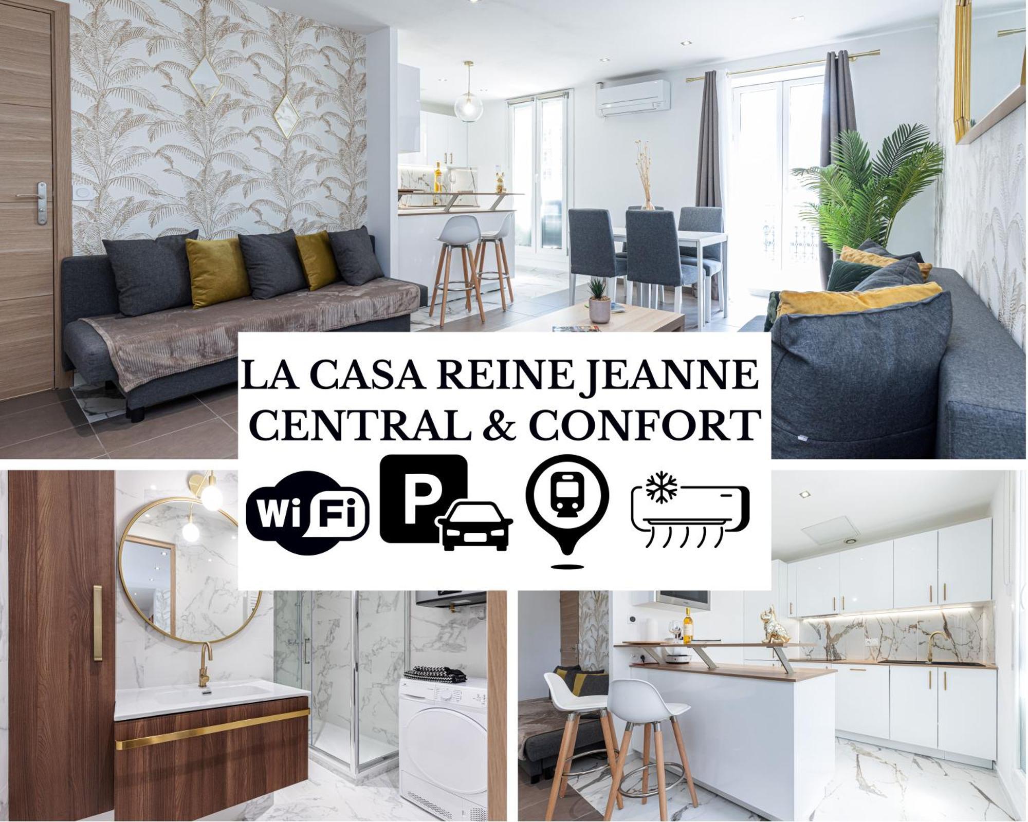 La Casa Reine Jeanne- Central Pres De La Gare - Wifi - Parking - Neuf Et Confort Νίκαια Εξωτερικό φωτογραφία